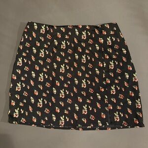 Lush Floral Mini Skirt